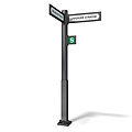 orientation fixture signage / outdoor - CHALLENGE by Josef Paul Kleihues