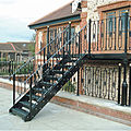 outdoor staircase / straight - ST/41/1
