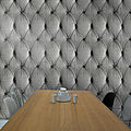 padded effect wallpaper / patterned - CHESTERFIELD BUTTON BACK by Young & Battaglia
