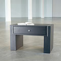 patient bedside table / contemporary / wood - ART317-NT