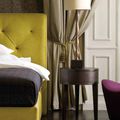 patient bedside table / traditional / wood - BRUNO