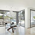 patio door with thermal break / sliding / in for aluminum - baie vitrée SATIN ROAD®
