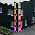 pattern glass panel / lighting - HYBRID SKIN : LEDINGLASS