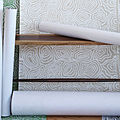 patterned wallpaper / hand-printed - JAGGED AGATE