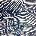 patterned wallpaper / hand-printed - YAMANOMA