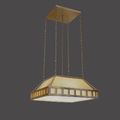 pendant lamp / traditional / fabric - BIL1/50 by Wiener Werkstaette