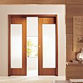 pocket door / glass / double - PLEIADI