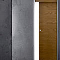 pocket door / wood - WAYL : LINE