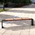 public bench / contemporary / wood / metal - ÉVÉOLE A
