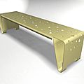 public bench / metal / contemporary - WS-202