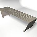 public bench / metal / contemporary - WS-201