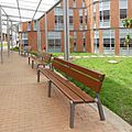 public bench / metal / wood / contemporary - DELTA XXI : UM363W