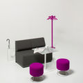 public buildings upholstered bench - TEAM 6102 by Peter van de Water