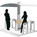 public spaces smoking enclosure - MOD. 1