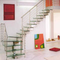 quarter-turn staircase / central stringer - EXCELLENCE : TEKNA LIGHT KRISTAL