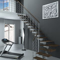 quarter-turn staircase / central stringer / kit - TECH