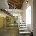 quarter-turn staircase / central stringer / modular / wooden steps - MODEN