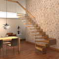 quarter-turn staircase / hanging - MODA SIMPLE META