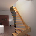 quarter-turn staircase / hanging - LIVIA ONE