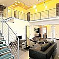 quarter-turn staircase / hanging / glass steps / metal frame - ELITE STRIKE GLASS