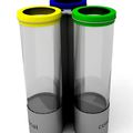 recycling for waste separation trash can / for public spaces - TRIO by CABANES