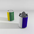 recycling for waste separation trash can / for public spaces - STEWE