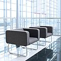 sled base armchair / for public buildings - LEGVAN