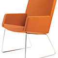 sled base armchair / for public buildings - SELECT LARGO by Harri Korhonen