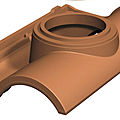 sleeve roof tile / terracotta - LÓGICA ONDA