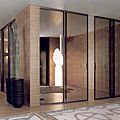 sliding door / Aluminium / double / glass - PAVILION MINIMAL by Antonio Citterio