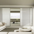 sliding door / Aluminium / double / glass - LIGHT