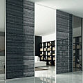 sliding door / Aluminium / double / glass - METALLIKA ALISEA GRIGIO