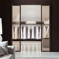 sliding door / Aluminium / glass / for walk-in wardrobes - OPERA : 021