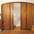 sliding door / wood / double - FRM CON SM