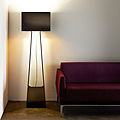 stands lamp / contemporary / polyester - TUBE TOP by Peter Stathis
