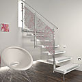 straight staircase / hanging - SWING VIEW DEKÓ