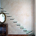 straight staircase / hanging / glass - BERGAMO ALTA