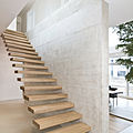 circular staircase / hanging / wood / metal - LONDON