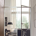 swinging door / Aluminium / double / glass - QUADRA CORRIDOR