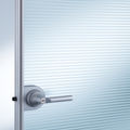 swinging door / glass / pattern - BASIC