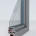 swinging window / Aluminium / PVC / triple-glazed - ISOSTAR