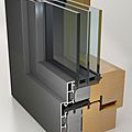 swinging window / wood / Aluminium / triple-glazed - TA35 SE FVNG