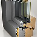 swinging window / wood / Aluminium / triple-glazed - TA89 SE