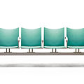 tablet beam chair - ARGENTA by Jonathan Daifuku