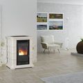 traditional stove / ceramic / wood pellet - LINDA