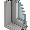 triple glazed patio door / sliding / in for aluminum - MB-77HS