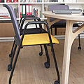 visitor chair / with casters - COMFORTO 29 by Haworth Design Studio