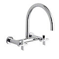 wall double-handle mixer tap / kitchen / 2-hole - ONE: P25203-CR