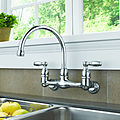 wall double-handle mixer tap / kitchen / 2-hole - P299305LF