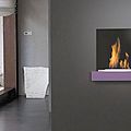 wall fireplace / bioethanol / open hearths / contemporary - BASIC